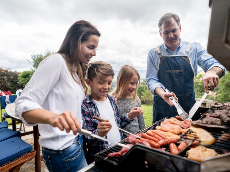 אירוח על האש בבית